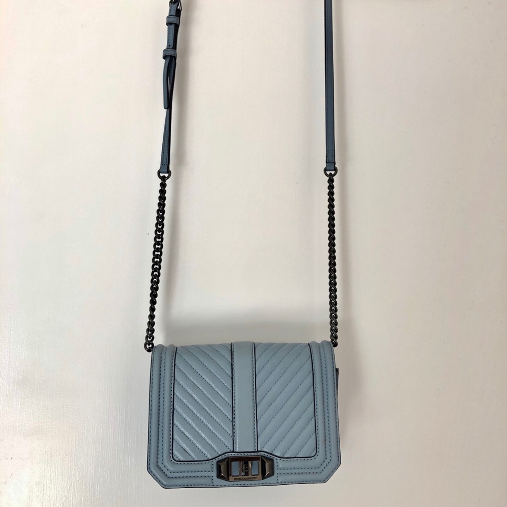 Rebecca Minkoff Chevron quilted Love crossbody